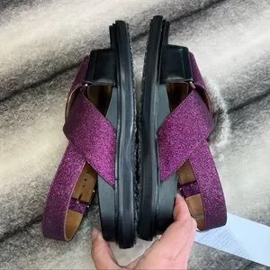 【関税&送料込み】Marni Violet Leather Sandals Marni | Shoes | Marni Fussbett Day To Night Sparkle Violet